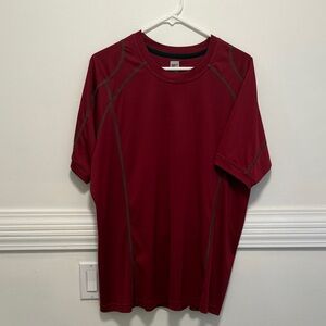 MEC Men's Red Short Athletic Performance Moisture Wicking Tee